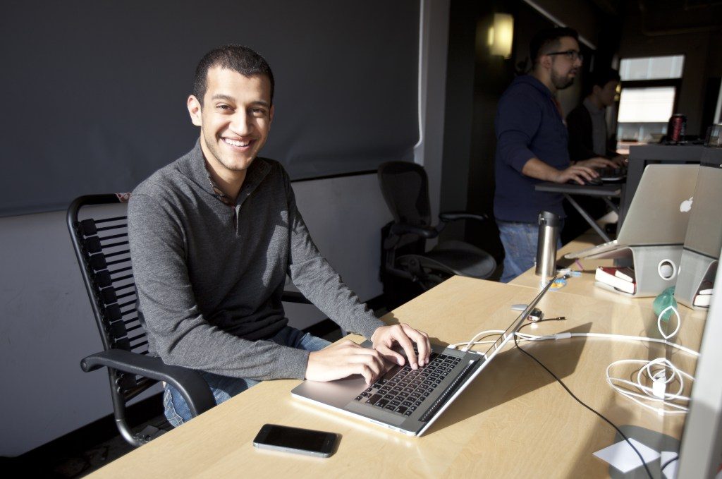 Hany Rashwan, CEO of Ribbon in their office in San Francisco.
